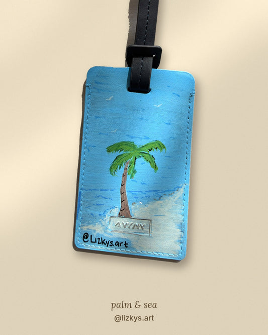 Hand-Painted Luggage Tag