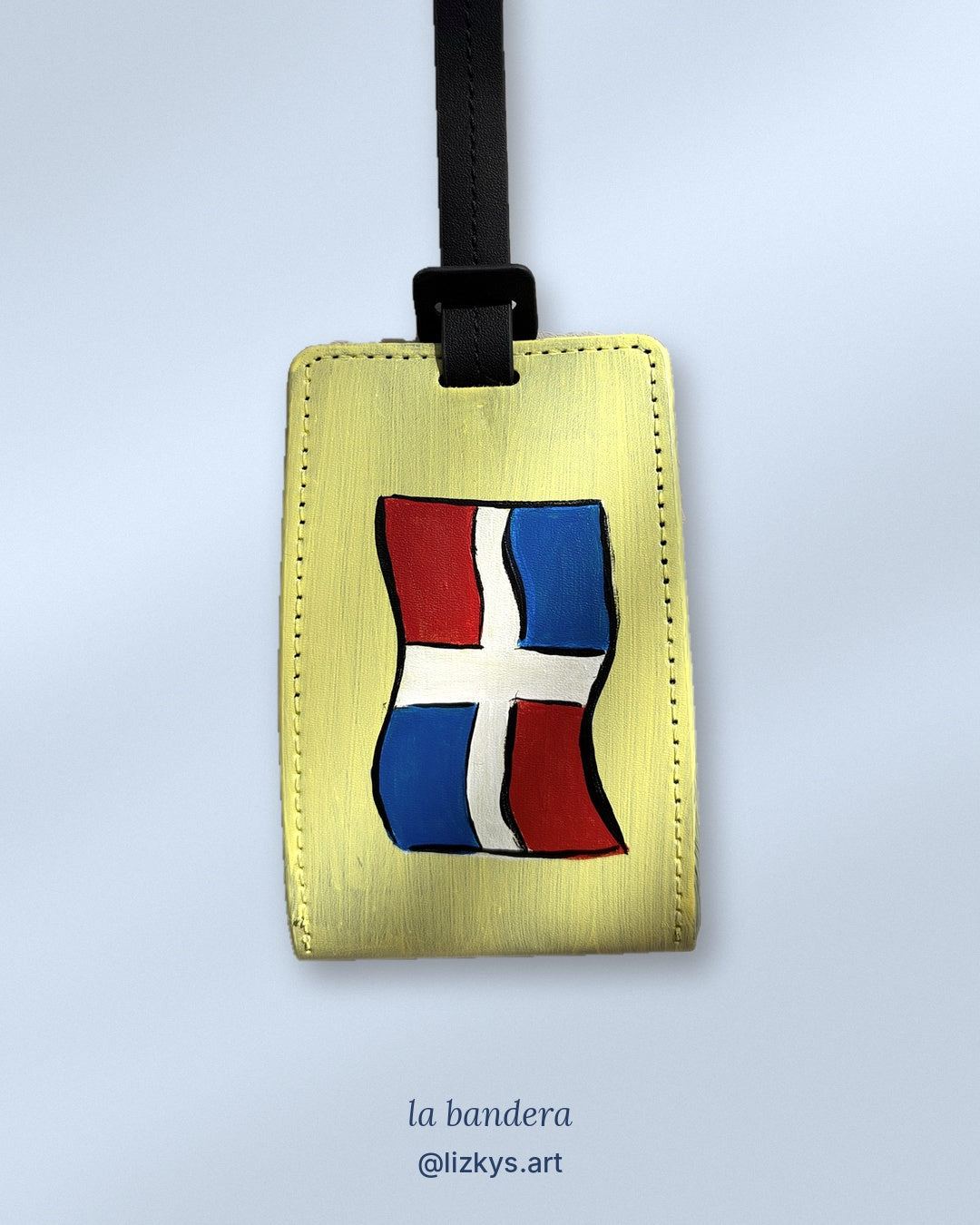Hand-Painted Luggage Tag