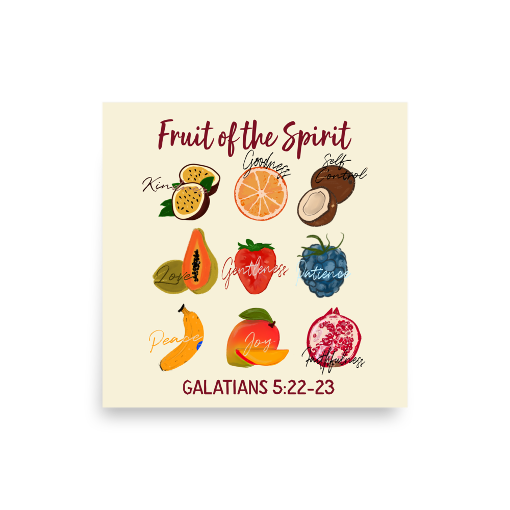 Fruit of the Spirit 12″×12″ Print