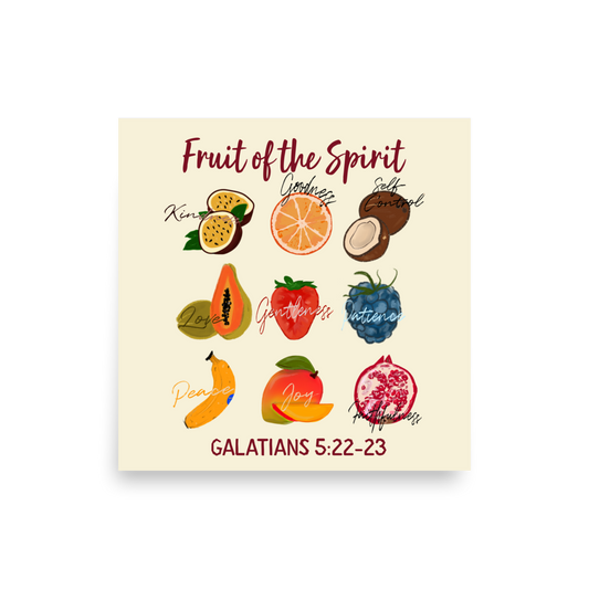 Fruit of the Spirit 12″×12″ Print